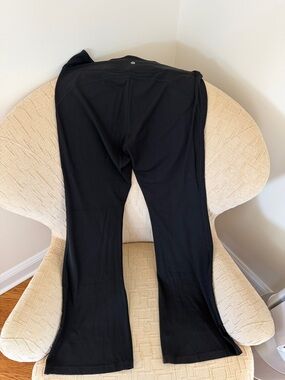 lululemon athletica Black Flare Leggings with Back Waist Logo